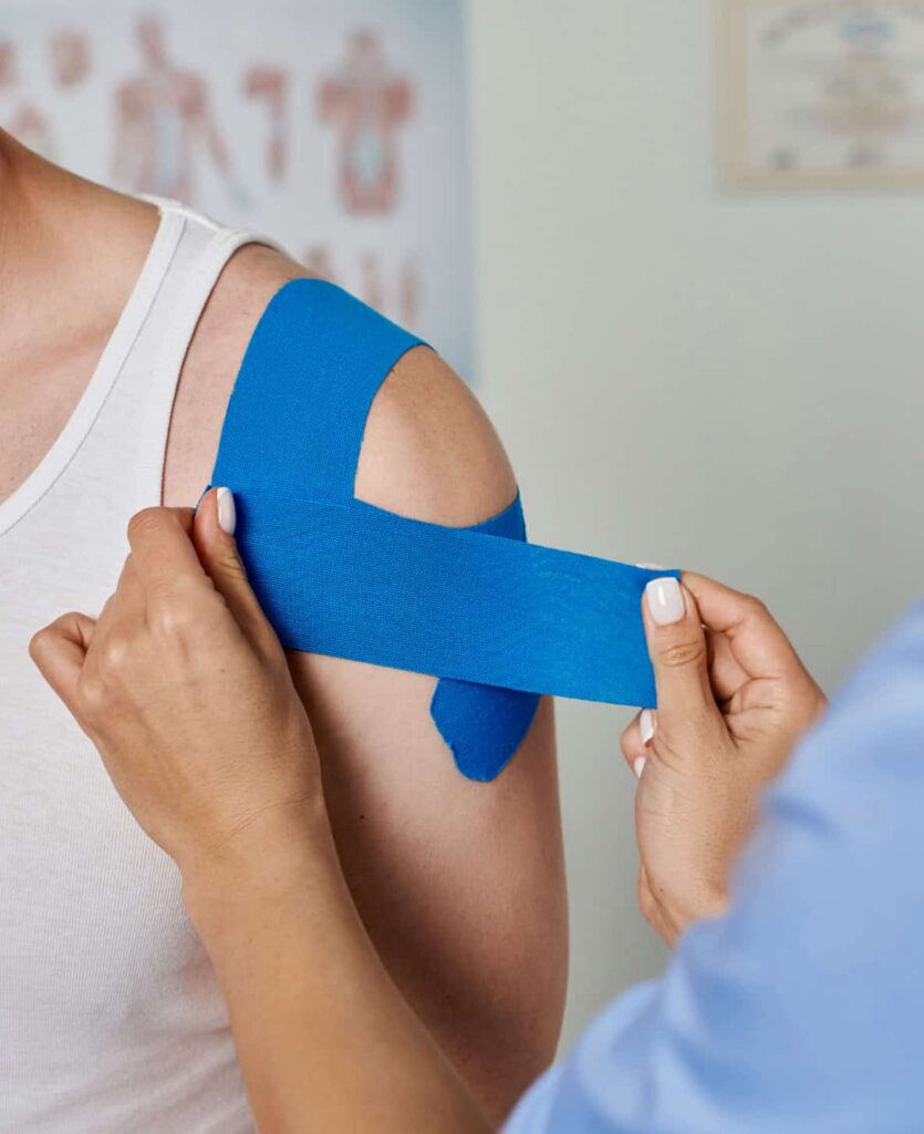 Fizjoterapia kinesiotaping taping dynamiczny